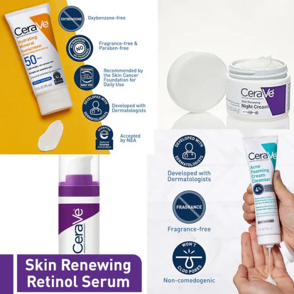 Cerave 4-in-1 Skincare Bundle