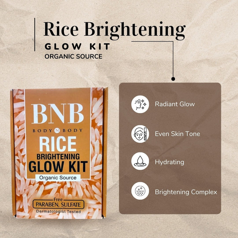 3 in 1 BNB Rice Glow Kit + Free Sunblock🔥