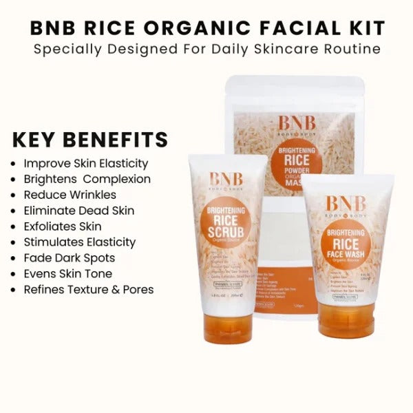 3 in 1 BNB Rice Glow Kit + Free Sunblock🔥